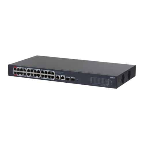 Switch PoE Dahua 28 Puertos Gigabit, lateral