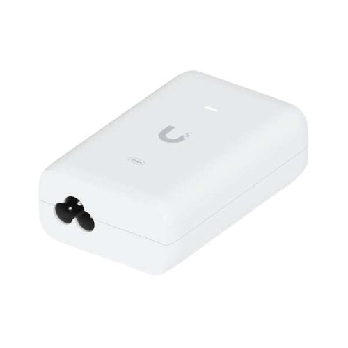 Inyector Ubiquiti PoE+ 30 W, lateral