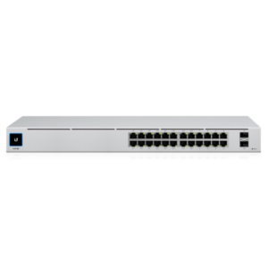 Switch Ubiquiti UniFi 24 Puertos, Gigabit, frontal