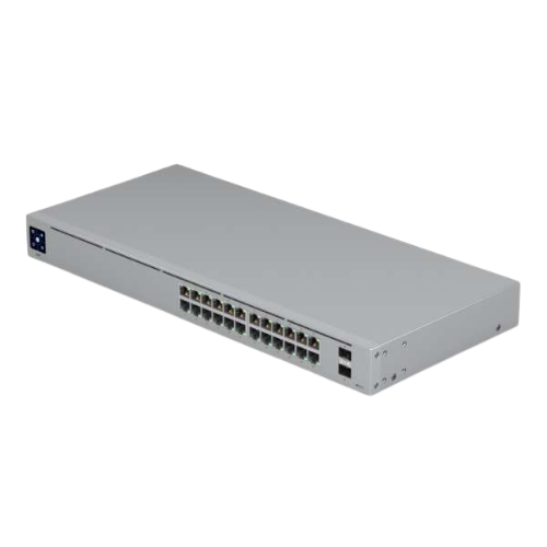 Switch Ubiquiti UniFi de 24 Puertos Gigabit, diagonal